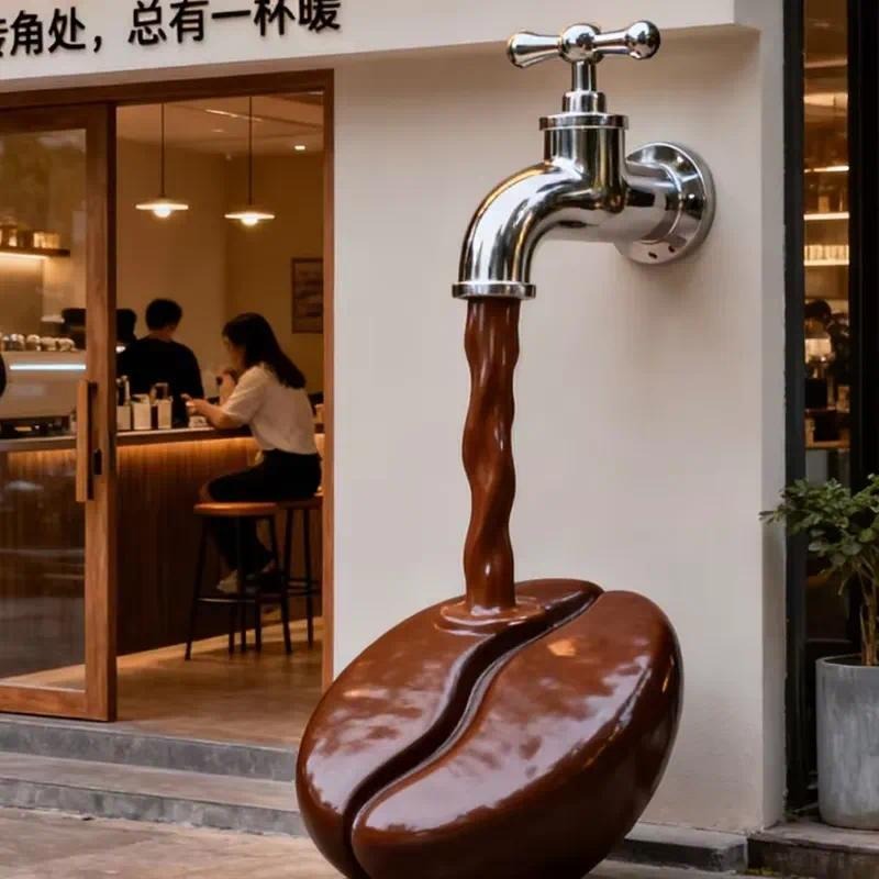 Coffee Bean - Creative Fiberglass Food Theme Sculpture Artistic