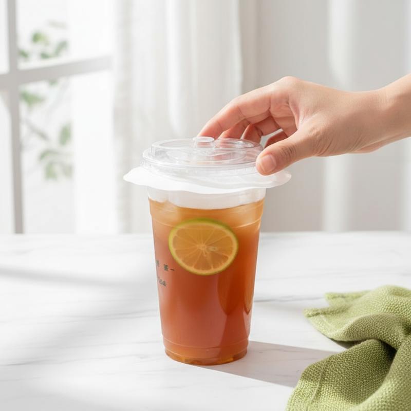 Coffee Tea Drinks - 100/500Pcs Disposable Leak Proof Cup Sealing