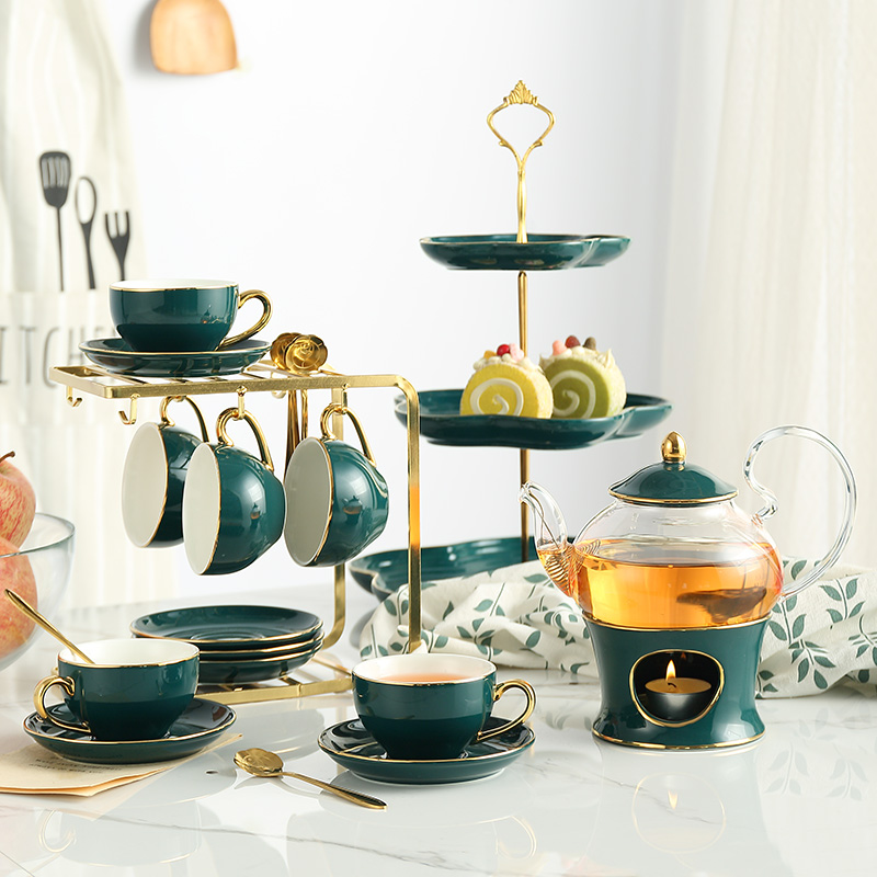 Tea Coffee Pot Set - Nordic Ceramic Tea Set Porcelain Scented