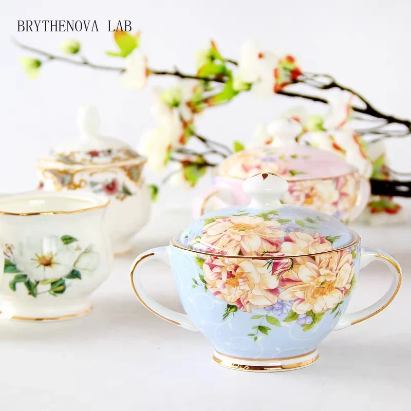 Coffee Tea And Sugar Set - European Style Sugar Bowl for Coffee