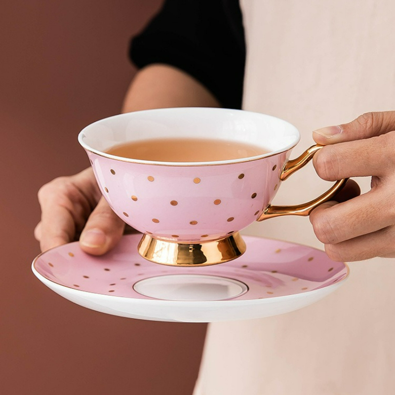 Ceramic Pink Coffee Mugs with  - Coffee Tea Drinks ulasan dan harga