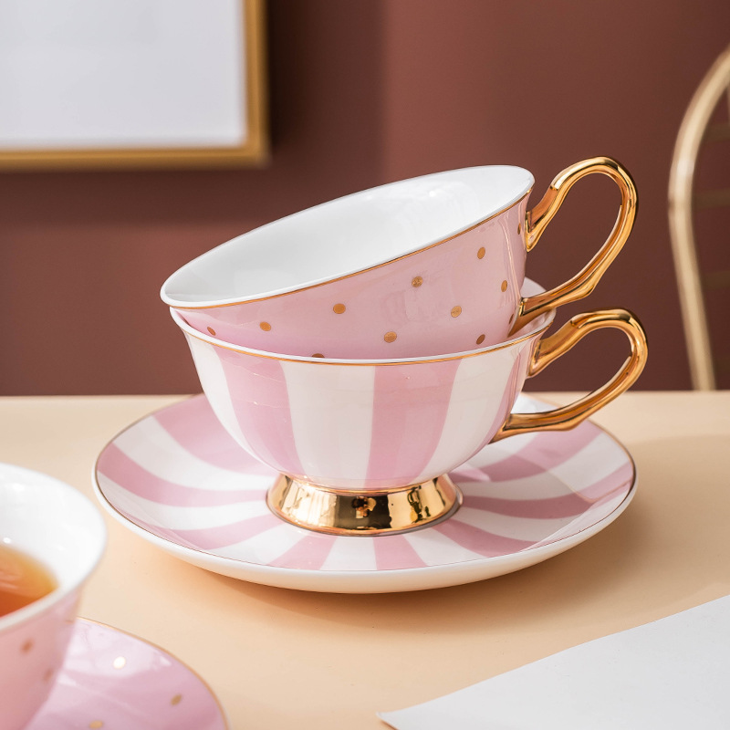 Ceramic Pink Coffee Mugs with  - Coffee Tea Drinks ulasan dan harga