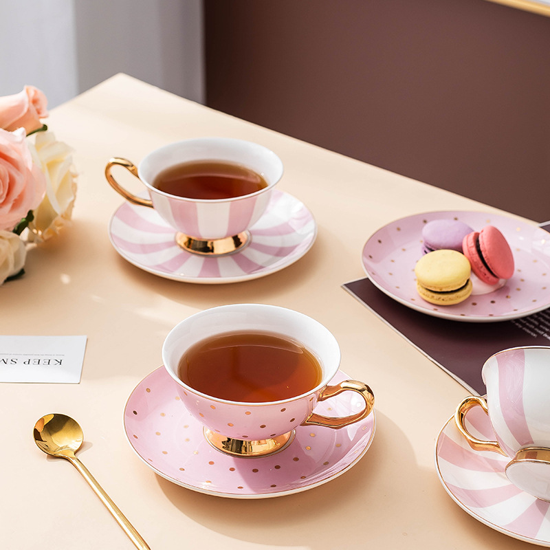 Ceramic Pink Coffee Mugs with  - Coffee Tea Drinks ulasan dan harga