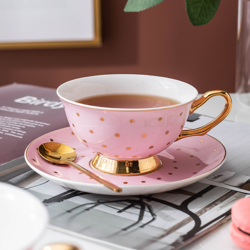 Ceramic Pink Coffee Mugs with  - Coffee Tea Drinks ulasan dan harga