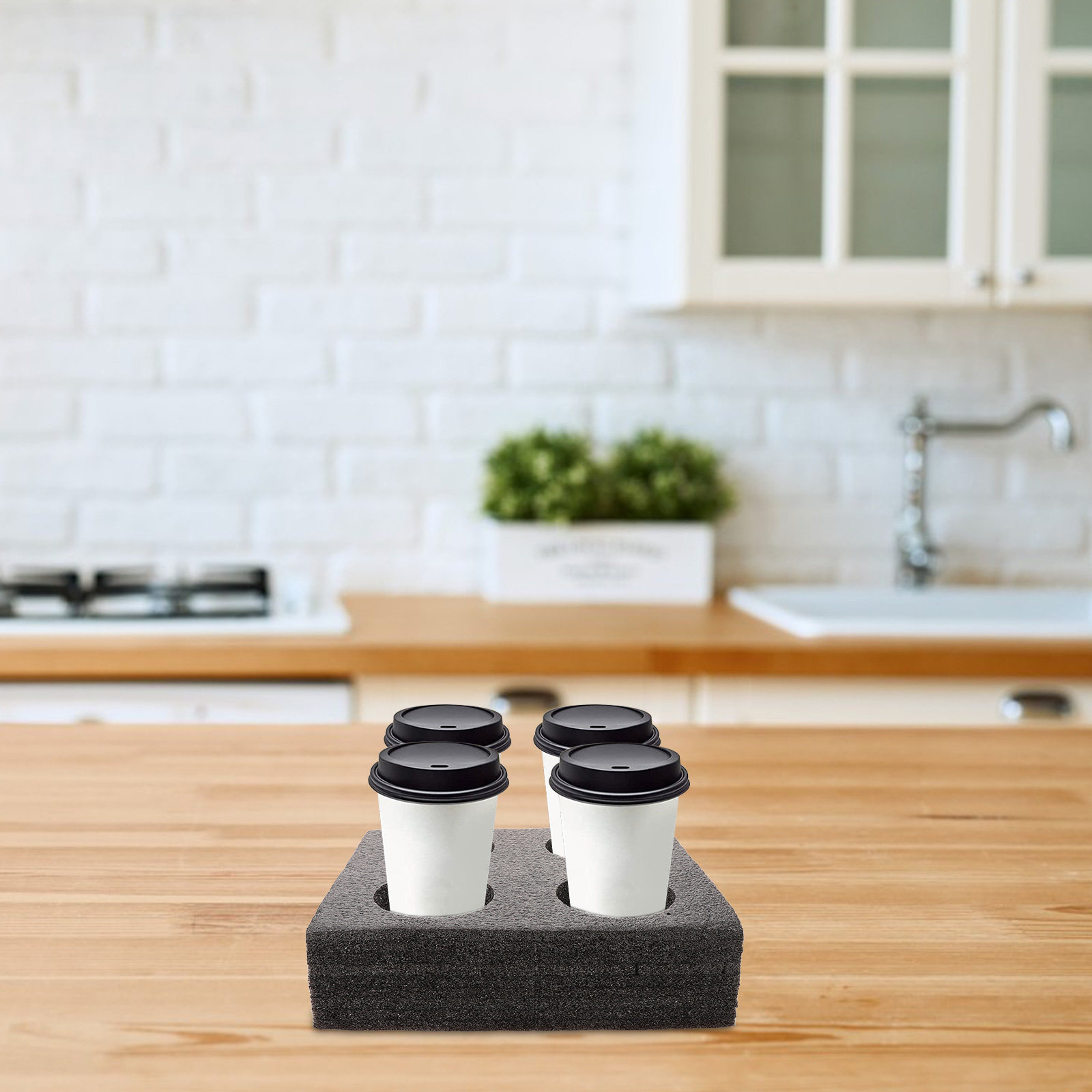 Multi-Hole Cup Carrier Tray fo - Coffee Tea Drinks ulasan dan harga