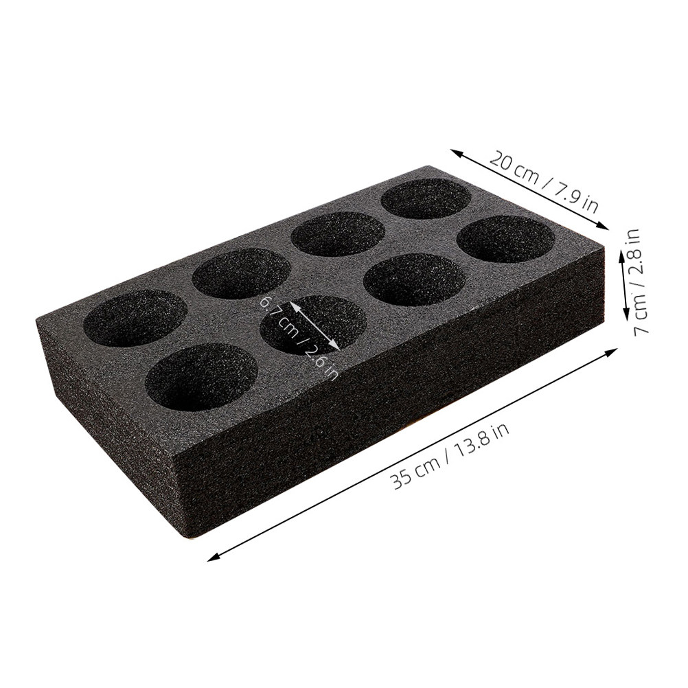 4Pcs 8-Hole Beverage Cup Tray  - Coffee Tea Drinks ulasan dan harga