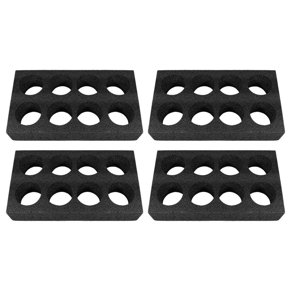 4Pcs 8-Hole Beverage Cup Tray  - Coffee Tea Drinks ulasan dan harga