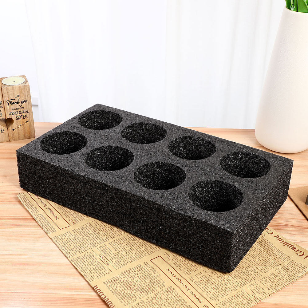 4Pcs 8-Hole Beverage Cup Tray  - Coffee Tea Drinks ulasan dan harga