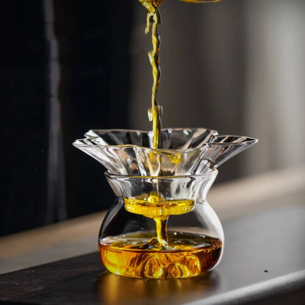 130ml Flower Glass Tea Straine - Coffee Tea Flower ulasan dan harga