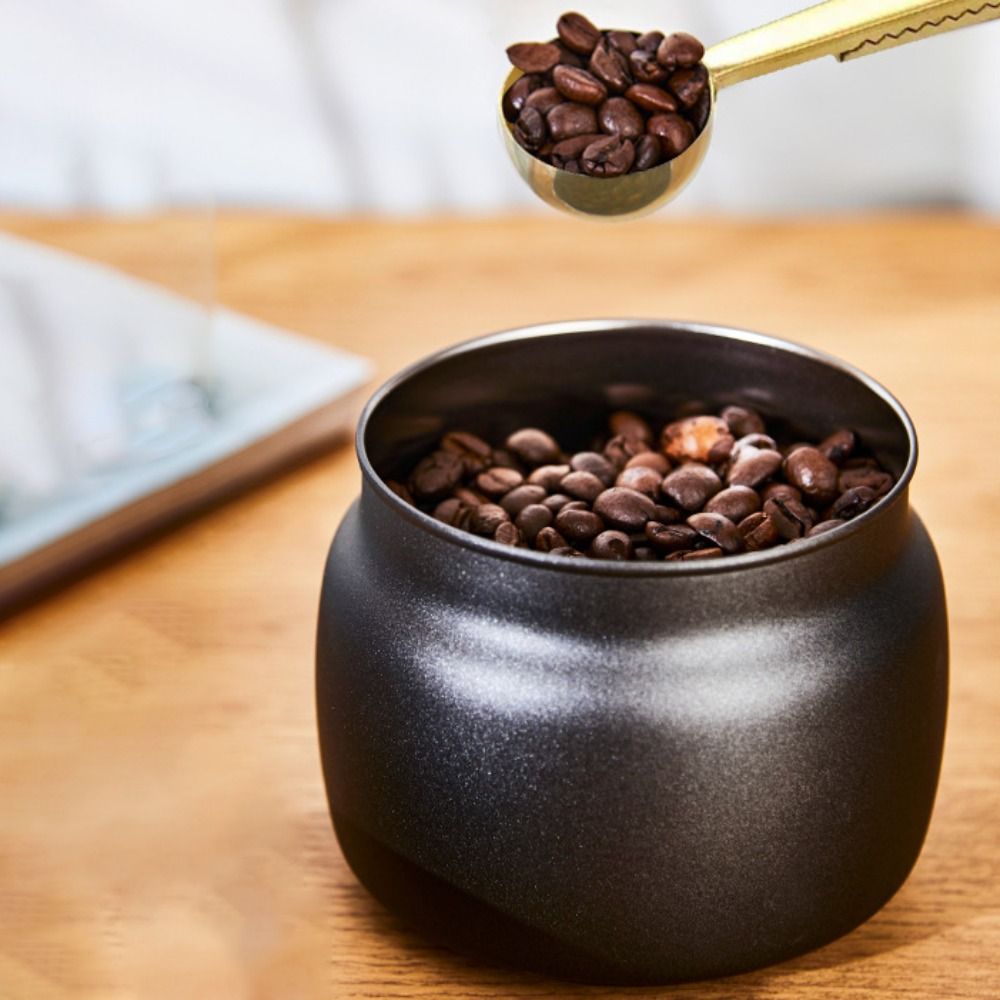 304 Stainless Steel Coffee Bea - Coffee Tea And Sugar Canisters ulasan dan harga