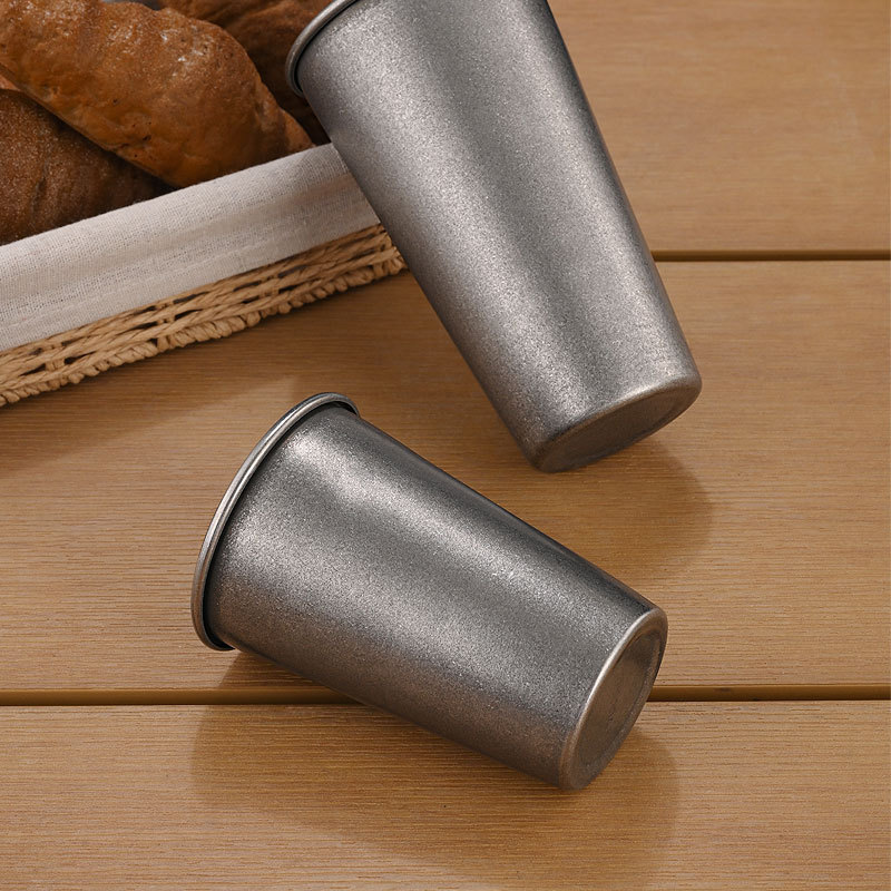 Retro Silver Stainless Steel D - Coffee Tea Drinks ulasan dan harga