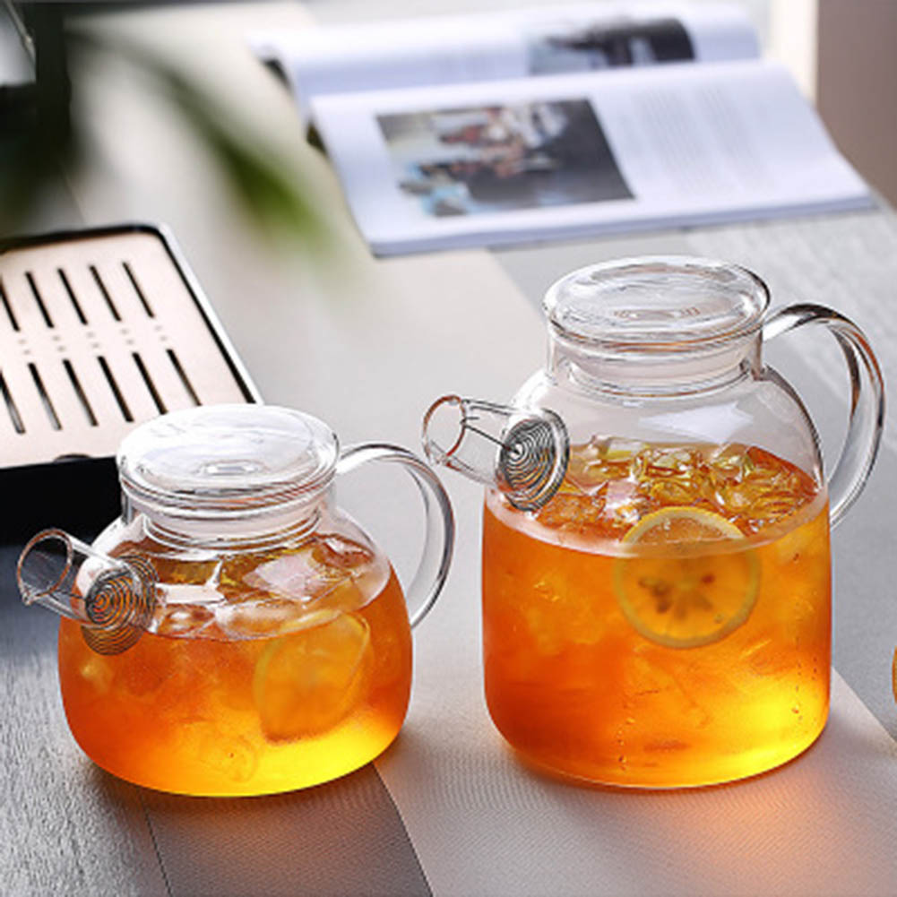 1000/1600ml Transparent Borosi - Coffee Tea Flower ulasan dan harga