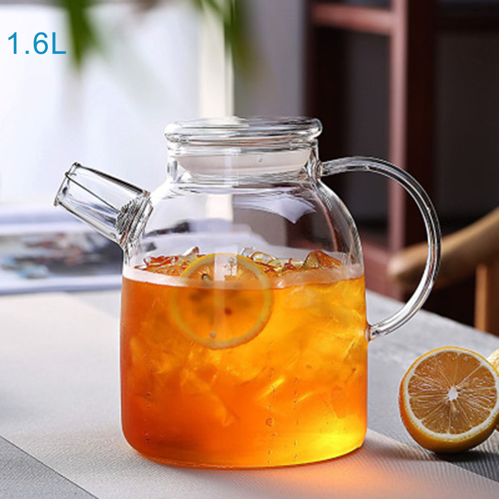 1000/1600ml Transparent Borosi - Coffee Tea Flower ulasan dan harga
