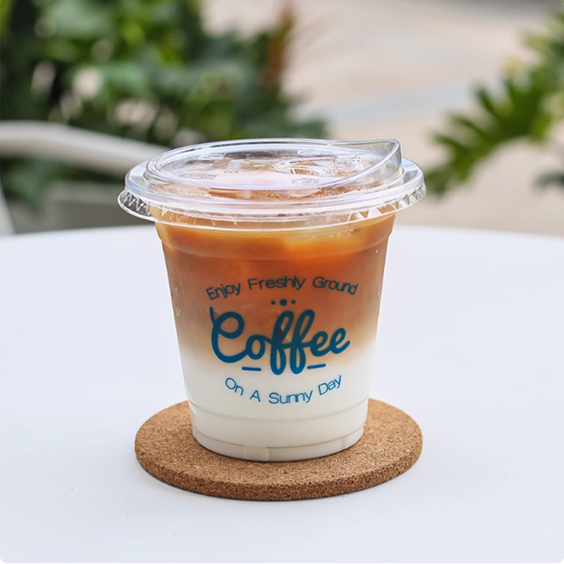 Plastic Cup Customized Logo Y  - Coffee Tea Flower ulasan dan harga