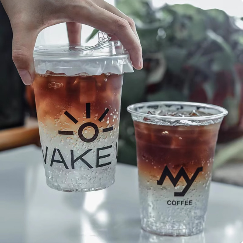 Plastic Cup Customized Logo Y  - Coffee Tea Flower ulasan dan harga
