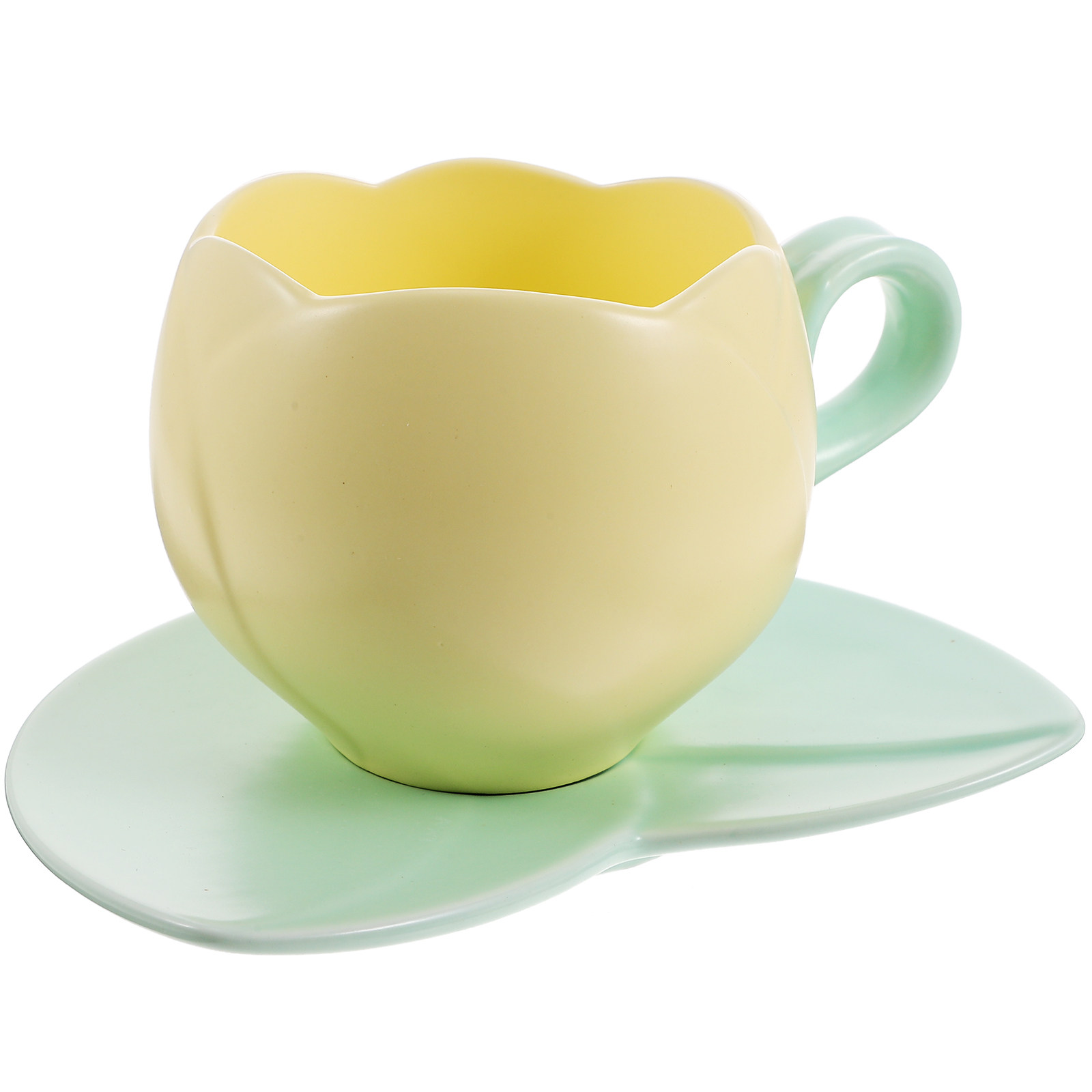 1Set Ceramic Coffee Cup with S - Coffee Tea Drinks ulasan dan harga
