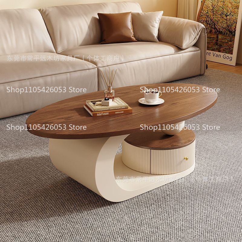 Medieval light luxury walnut c - Coffee Tea Room ulasan dan harga