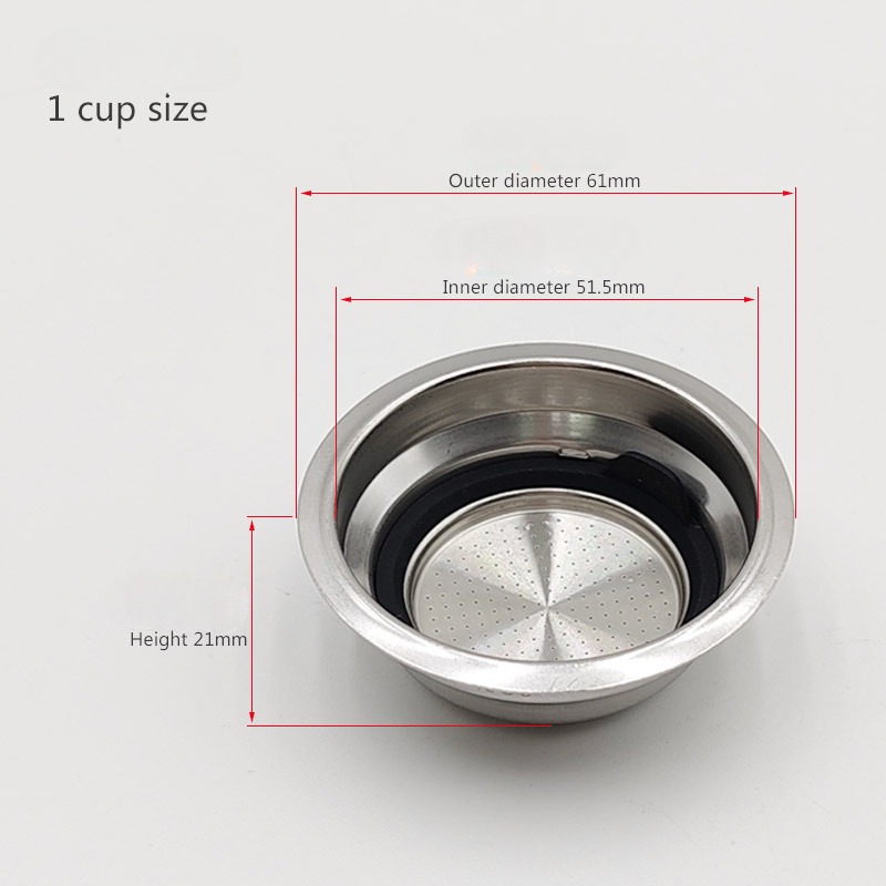 51mm Pressurized Porous Filter - Coffee Tea Press ulasan dan harga
