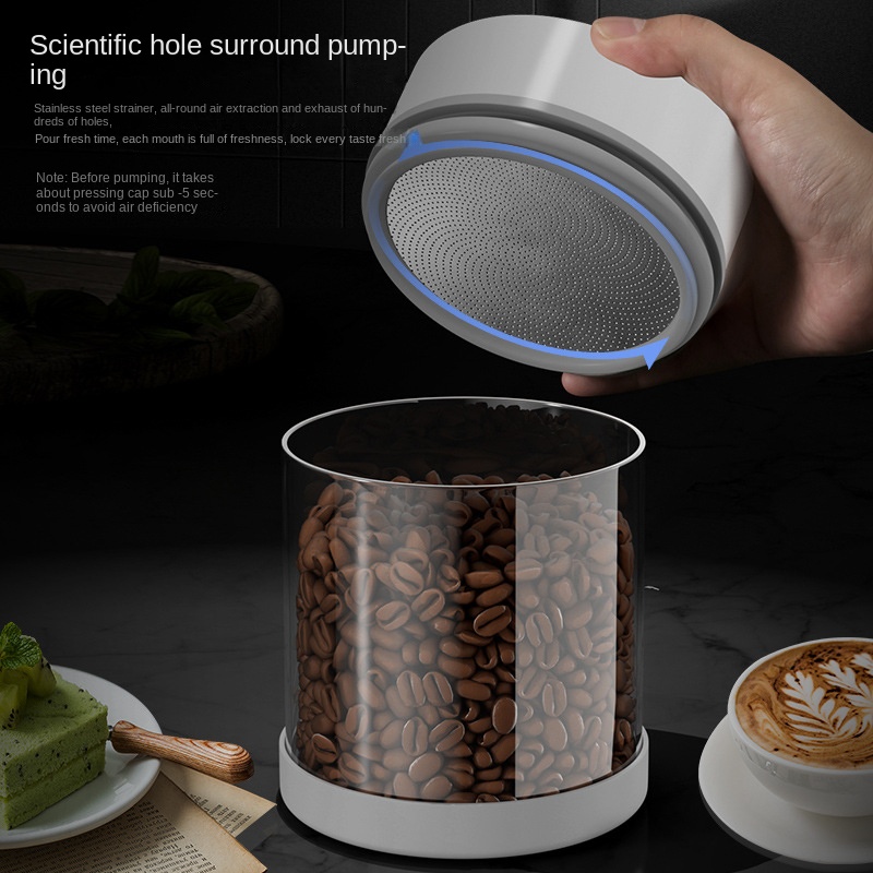 Electric Vacuum Coffee Beans G - Coffee Tea And Sugar Canisters ulasan dan harga
