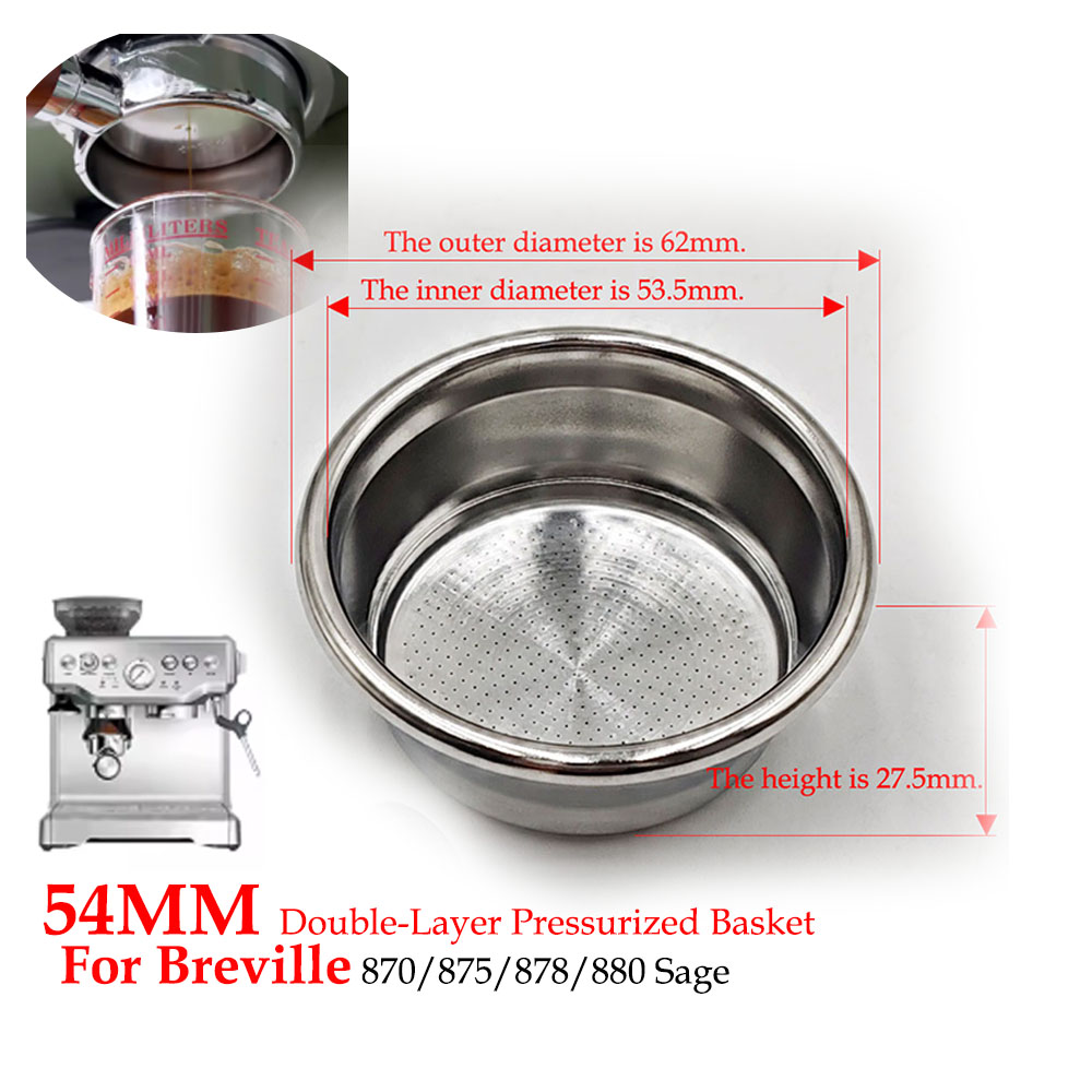 54mm Dual-Layer Pressurized Fi - Coffee Tea Press ulasan dan harga