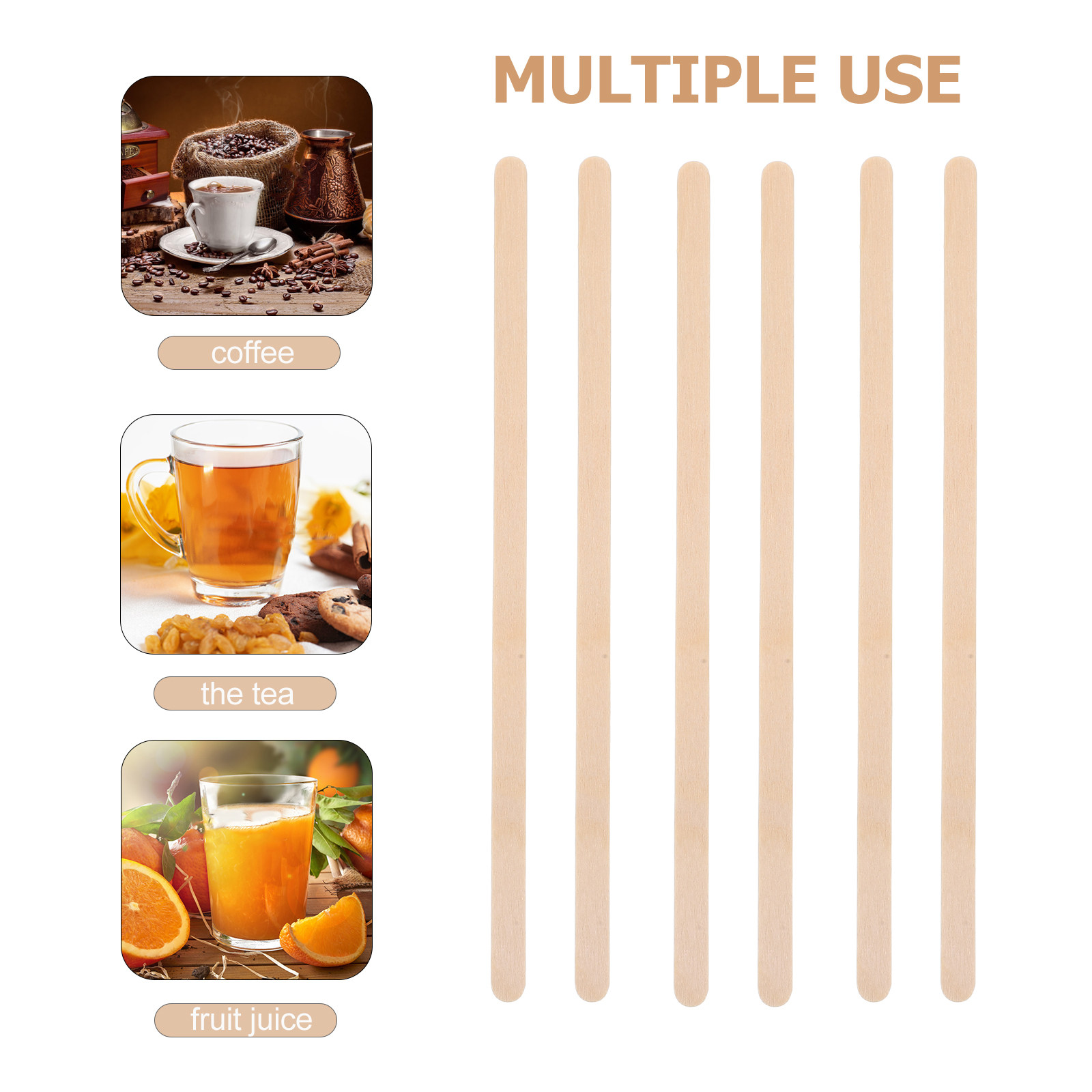 1000Pcs Wooden Coffee Stir Sti - Coffee Tea Drinks ulasan dan harga