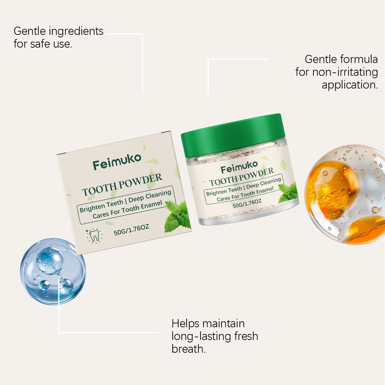 Mint Teeth Whitening Powder Na - Coffee Tea Unit ulasan dan harga
