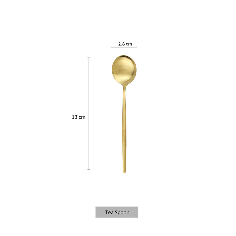 6Pcs Small Matte Spoon Tea Cof - Coffee Tea And Sugar Set ulasan dan harga