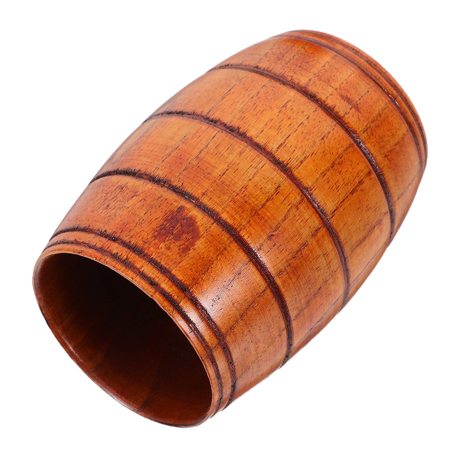 Wooden Beer Barrel Mug Natural - Coffee Tea Drinks ulasan dan harga