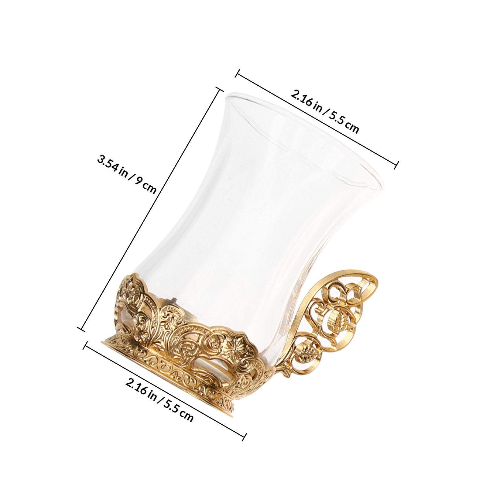 1Set Glass Coffee Cup Set Prem - Coffee Tea Hot ulasan dan harga