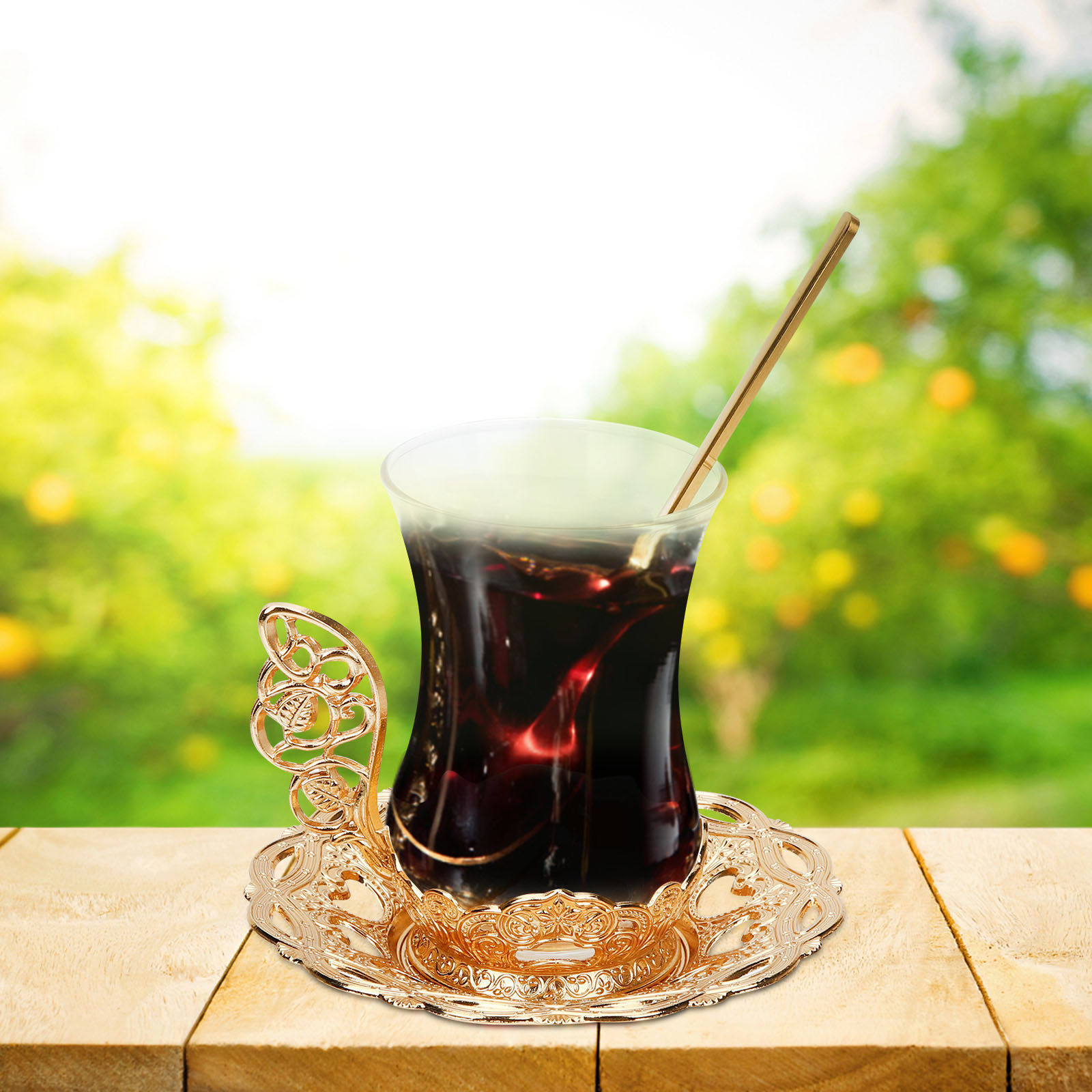 1Set Glass Coffee Cup Set Prem - Coffee Tea Hot ulasan dan harga