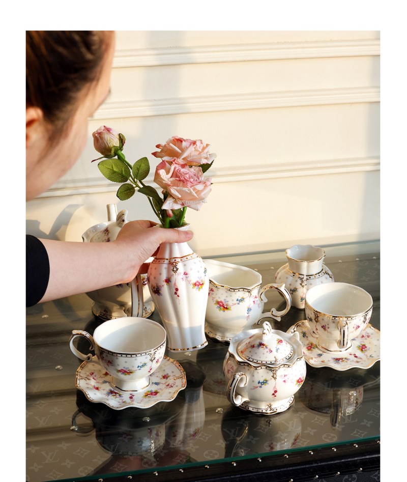 Flowering Shrubs Tea Cups and  - Coffee Tea Flower ulasan dan harga
